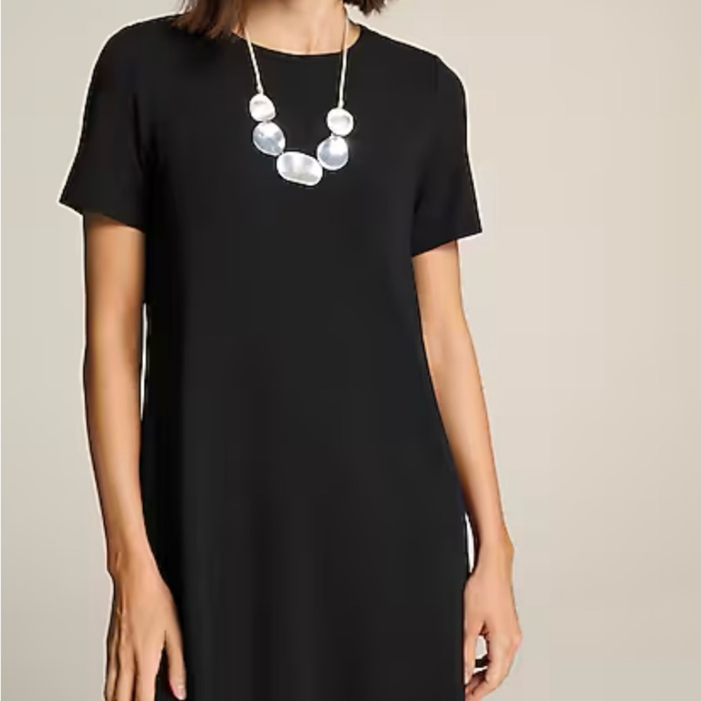 Mario Serrani Black Textured Dress